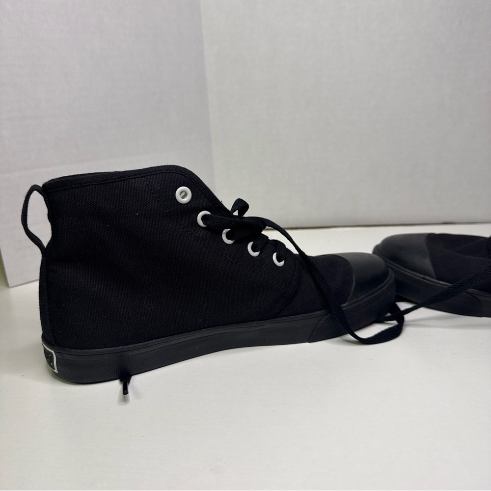 BANGS Black High-Top Sneakers with Planet Embroidery - Picture 7 of 8